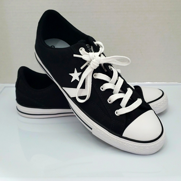 CONVERSE All Star Black White UNISEX ☆Like New Condition☆ M 10.5 W 12.5